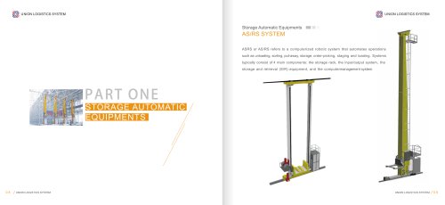 Union ASRS System Automatic Warehouse Racking System