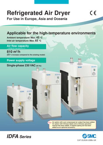 Refrigerated Air Dryer For Use in Europe, Asia and Oceania