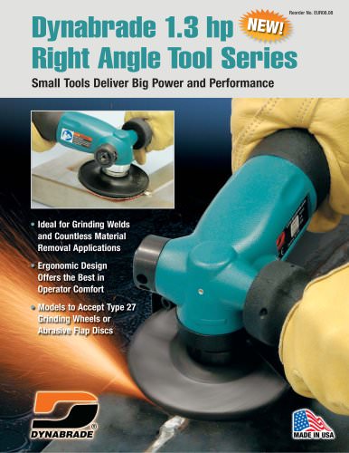 Dynabrade 1.3 hp Right Angle Tool Series