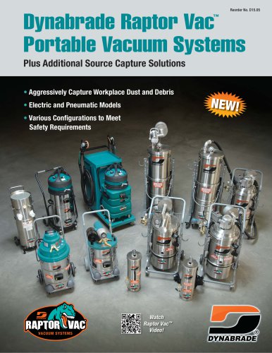 Dynabrade Raptor Vac™ Portable Vacuum Systems