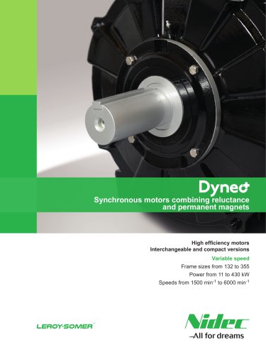 Dyneo+ Synchronous motors combining reluctance and permanent magnets