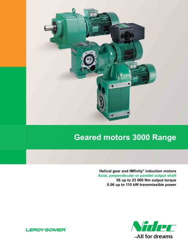 Geared motors 3000 Range