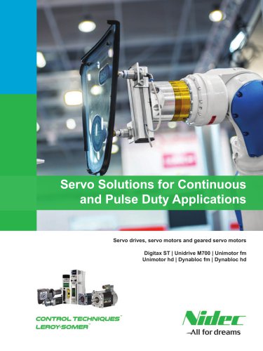 Servo solutions for continuous and pulse duty applications