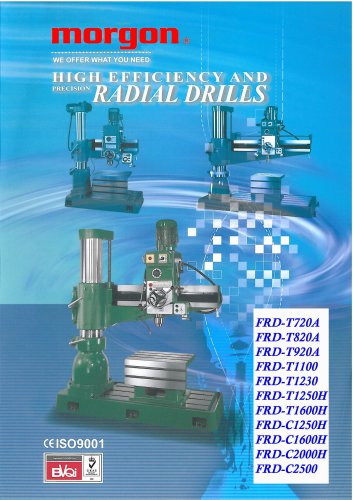 HIGH EFFICIENCY AND PRECISION RADIAL DRILLS