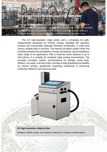 High resolution inkjet printer UV500C