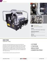 VECTOR Electric Hydraulic Pump Cut Sheet