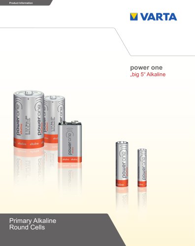 Primary Alkaline Round power one