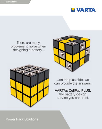 Rechargeable Power Packs Information Brochure CellPac PLUS