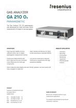 Gas Analyzer GA210 O2 paramagnetic