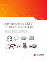 Accessories for the B2900 Precision Instrument Family - Catalog