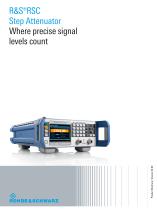 R&S®RSC Step Attenuator