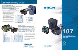 107 Series 3-Phase Inverter Duty Gearmotors and Drives