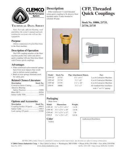 CFP Threaded Quick Coupling (Rev. B)