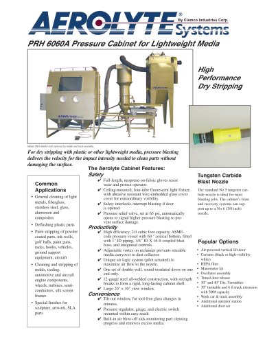 PRH 6060A Pressure Cabinet for Lightweight Media