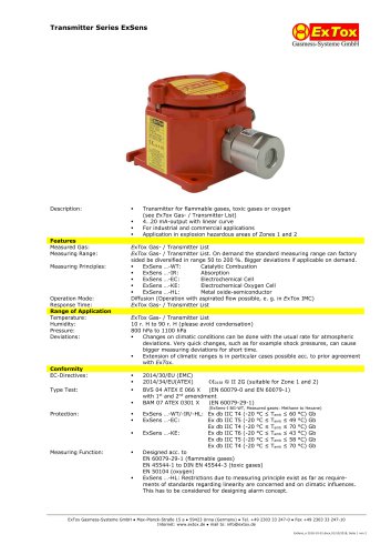 Transmitter Series ExSens