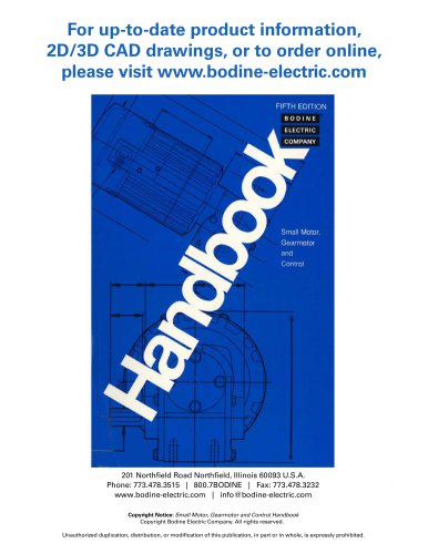 Bodine Electric Handbook