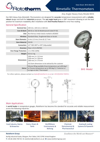 Bimetallic Thermometers