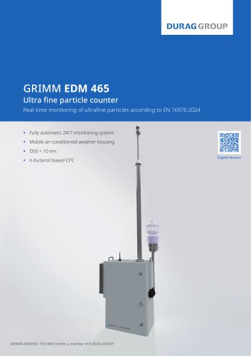 GRIMM EDM 465 - Ultra-fine-particle counter