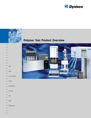 Polymer Test Overview Brochure 