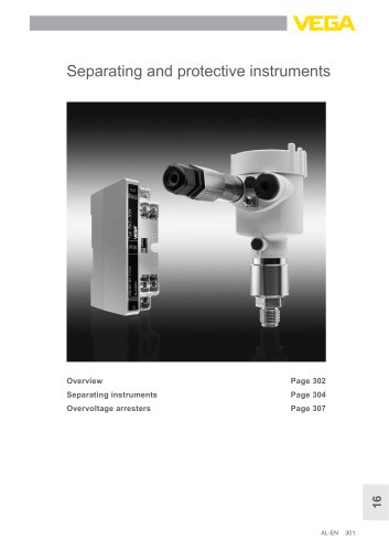 Product catalogue: Separating and protective instruments  (Signal conditioning)