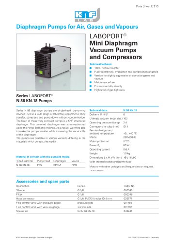 Datasheet N 86 KN.18