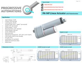 PA-14P Linear Actuator with Potentiometer