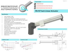 PA-19 Track Linear Actuator