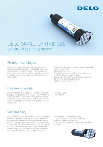 DELO small cartridges