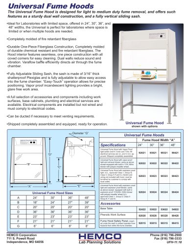 Universal Fume Hood