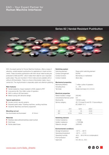 Datasheet 82 Series