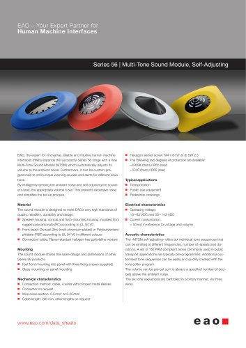 Series 56 - Multi-Tone Sound Module, Self-Adjusting