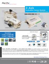 2-Axis Inclination Sensor Module Model : DWL-5000XY Series