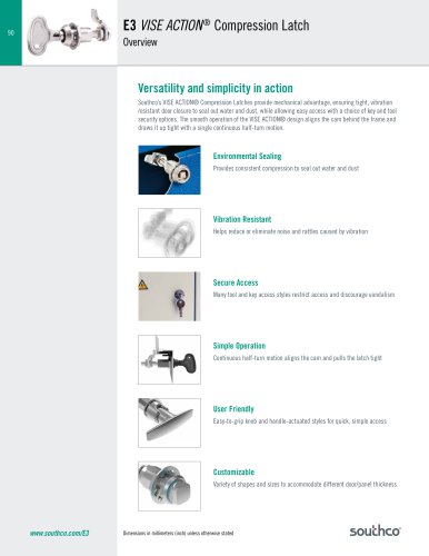 E3 - VISE ACTION&reg; Compression Latches