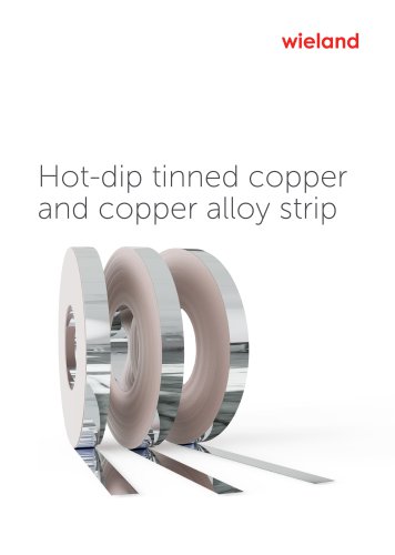 Hot-dip tinned copper and copper alloy strip