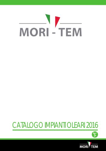 CATALOGO GENERALE OLIO 2016