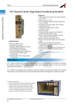 7211 Dynamic Strain Gage Signal Conditioning Amplifier