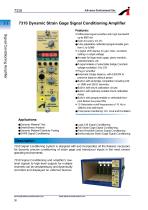 7310 Dynamic Strain Gage Signal Conditioning Ampli er