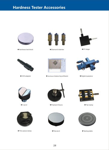 Accessories for Hardness Tester