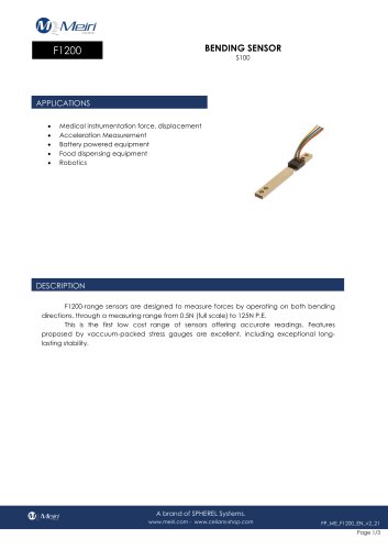 F1200 BENDING SENSOR