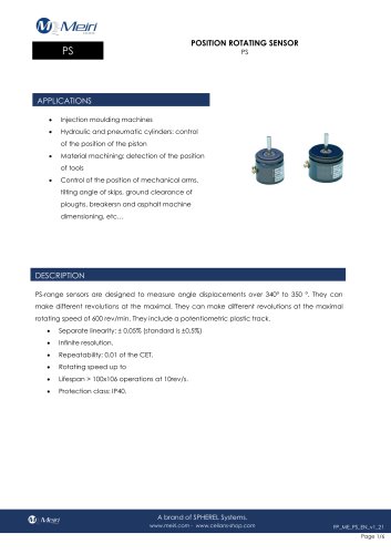 PS POSITION ROTATING SENSOR